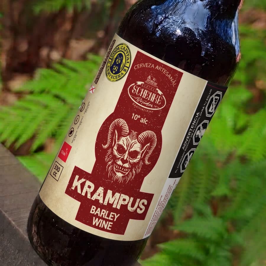 Botella de Krampus Barley Wine, estilo Ale — Barley Wine